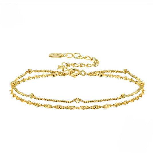 Adjustable double bracelet